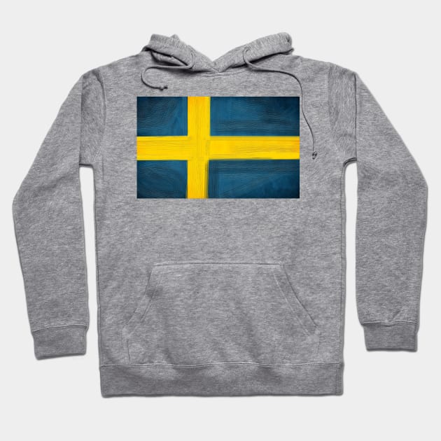 Sweden Flag Hoodie by Dojaja